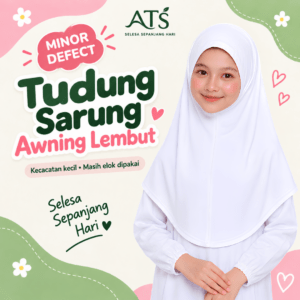ATS Tudung Sarung Budak Sekolah Awning Lembut Lycra MINOR DEFECT